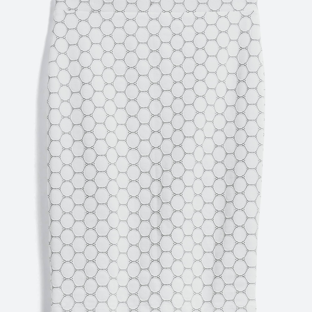 Elegant White Pencil Skirt